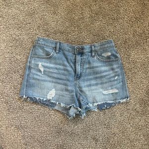 Aerie light wash denim shorts